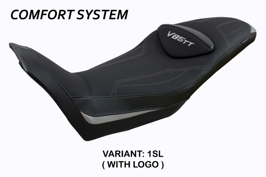 Funda de asiento compatible Moto Guzzi V85 TT (19-22) modelo Everett comfort system