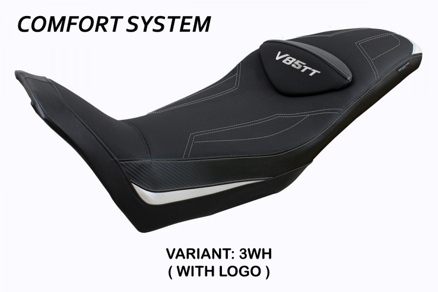 Funda de asiento compatible Moto Guzzi V85 TT (19-22) modelo Everett comfort system