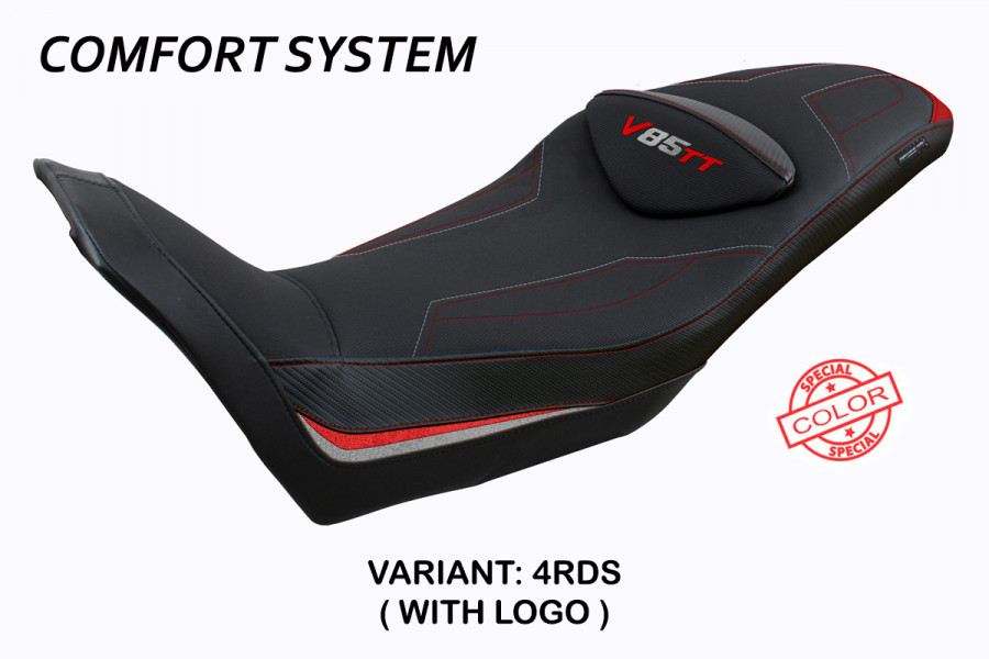 Funda de asiento compatible Moto Guzzi V85 TT (19-22) modelo Everett comfort system