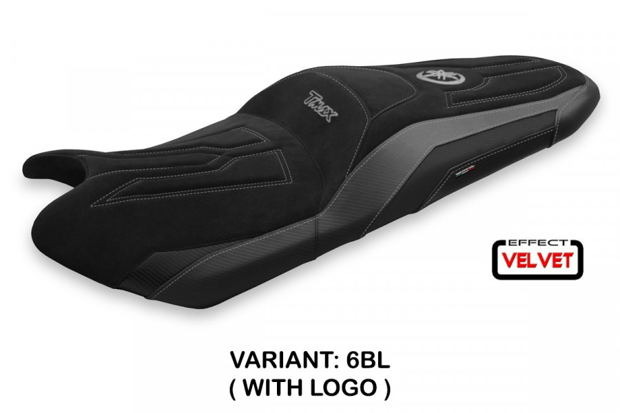 Housse de selle compatible Yamaha T-Max (17-20) modèle Scrutari 2 velvet