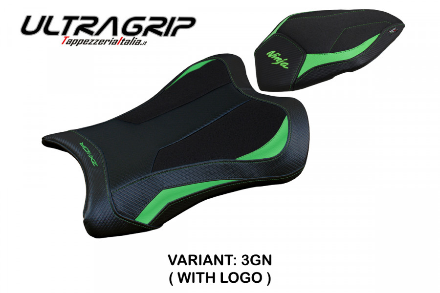 Funda de asiento compatible con Kawasaki Ninja ZX 10 R (21-22) modelo Dexter Ultragrip