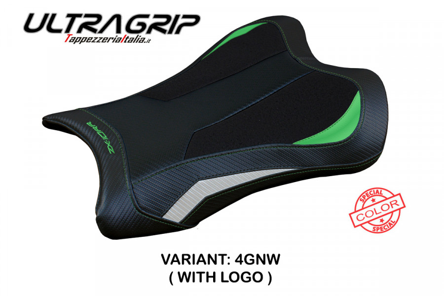 Funda de asiento compatible con Kawasaki Ninja ZX 10 RR (21-22) modelo Garen Ultragrip