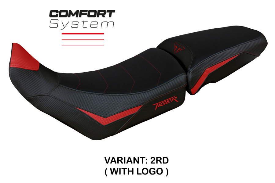 Funda de asiento compatible con Triumph Tiger 900 (20-22) modelo Dover Comfort System