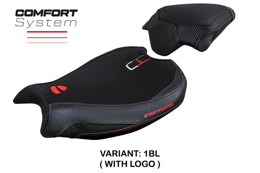 Housse de selle compatible Ducati Streetfighter V2 (2022) modèle Mina comfort system