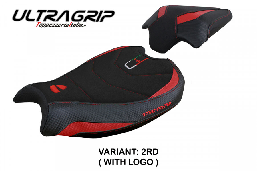 Funda de asiento compatible con Ducati Streetfighter V2 (2022) modelo Mina ultragrip