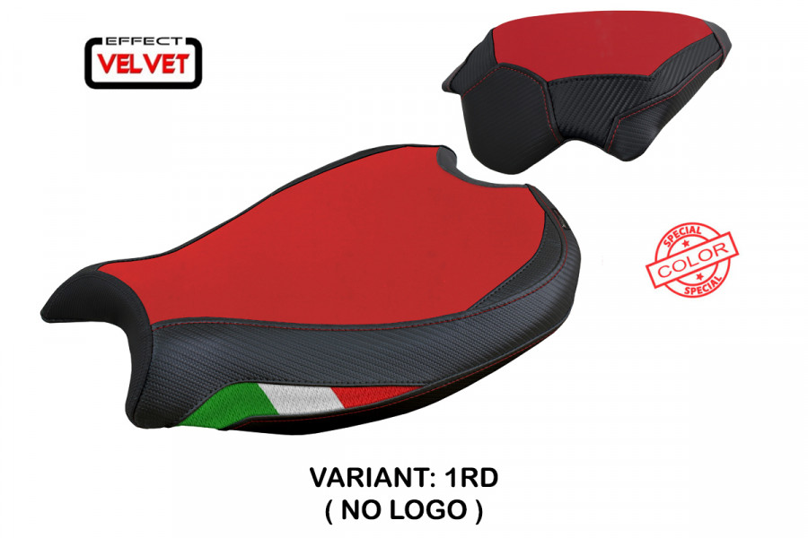 Funda de asiento compatible con Ducati Streetfighter V2 (2022) modelo Mina terciopelo