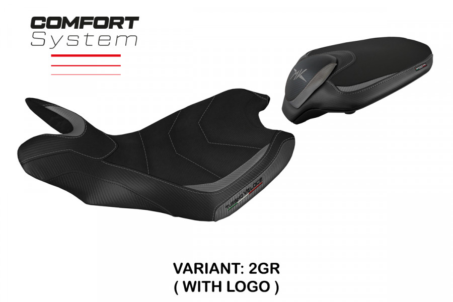 Funda de asiento compatible con MV Agusta Turismo Veloce (14-20) modelo Sahara comfort system