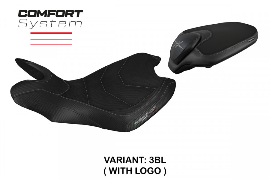 Funda de asiento compatible con MV Agusta Turismo Veloce (14-20) modelo Sahara comfort system