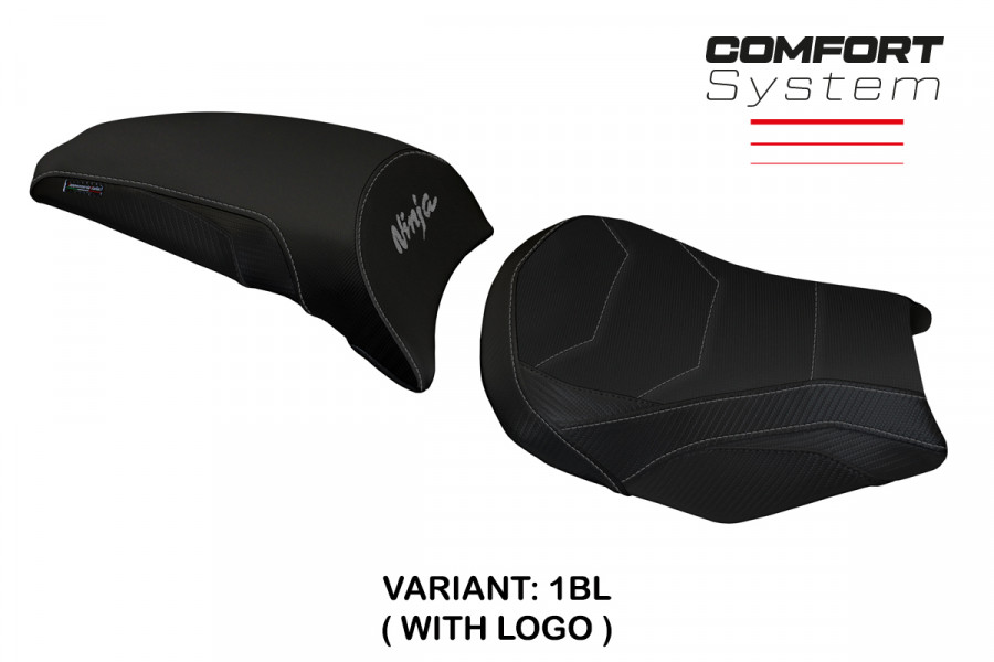 Funda de asiento compatible con Kawasaki Ninja 650 (17-22) modelo Sihu comfort system