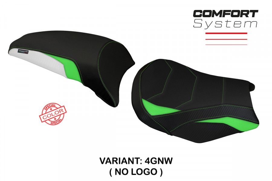 Funda de asiento compatible con Kawasaki Ninja 650 (17-22) modelo Sihu comfort system