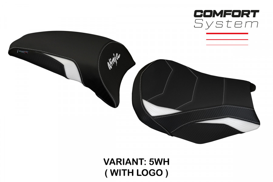 Funda de asiento compatible con Kawasaki Ninja 650 (17-22) modelo Sihu comfort system