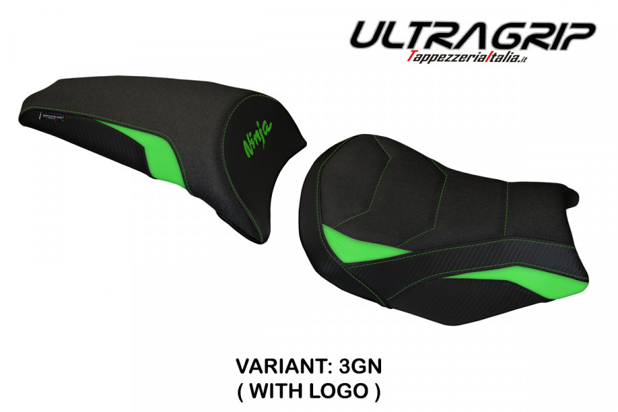 Funda de asiento compatible con Kawasaki Ninja 650 (17-22) modelo Sihu ultragrip