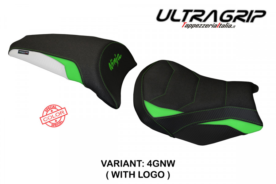 Funda de asiento compatible con Kawasaki Ninja 650 (17-22) modelo Sihu ultragrip