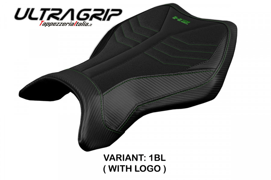 Funda de asiento compatible con Kawasaki Ninja H2 R (15-22) modelo MadMax Ultragrip