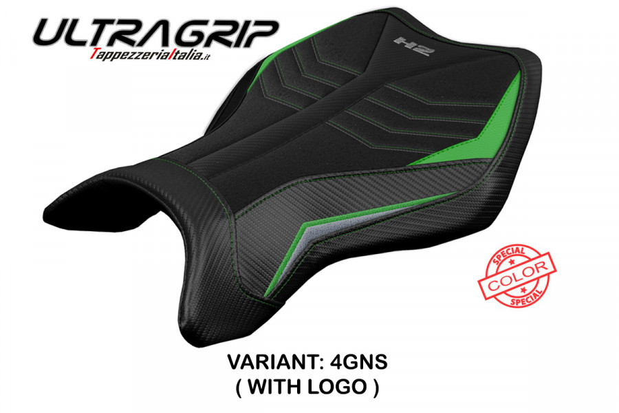 Funda de asiento compatible con Kawasaki Ninja H2 R (15-22) modelo MadMax Ultragrip