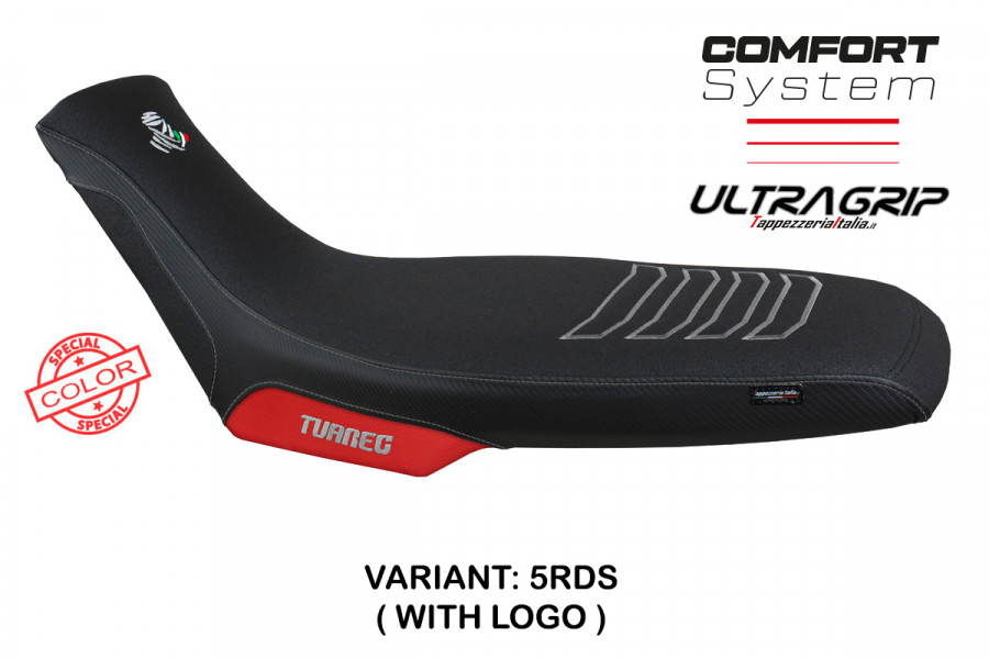 Funda de asiento compatible con Aprilia Tuareg 660 (21-22) modelo Boras special color Comfort System