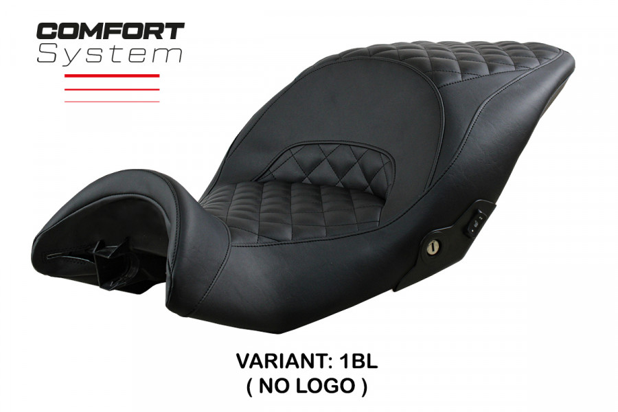 Funda de asiento compatible con BMW K 1600 GTL (10-22) modelo Diamond comfort system