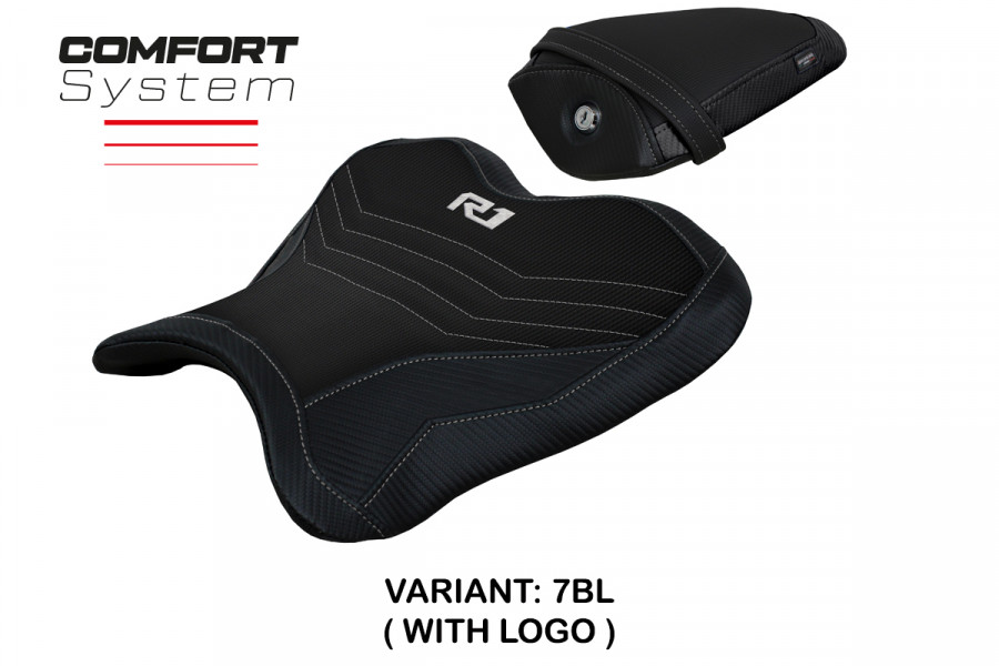 Funda de asiento compatible con Yamaha R1 (15-22) modelo Kagran comfort system