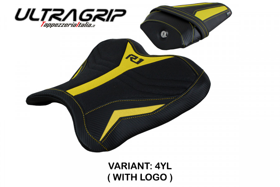 Housse de selle compatible Yamaha R1 (15-22) modèle Kagran ultragrip