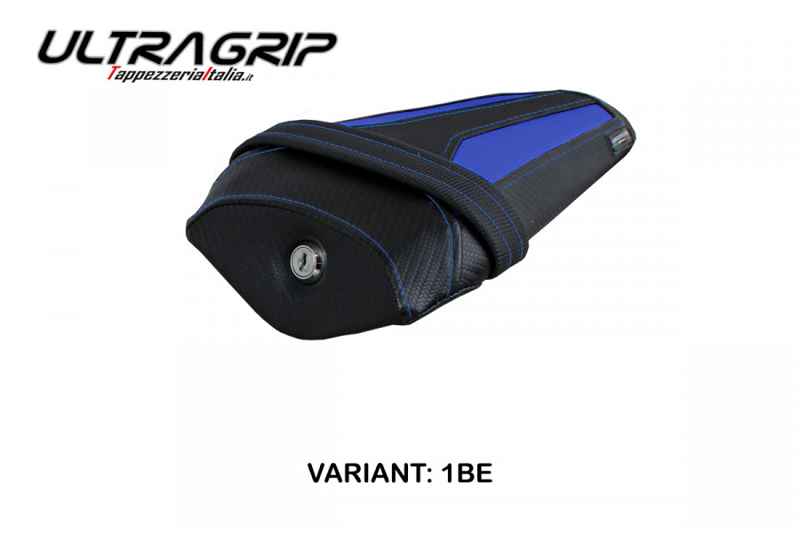 Housse de selle passager compatible Yamaha R1M (15-22) modèle Neubau ultragrip