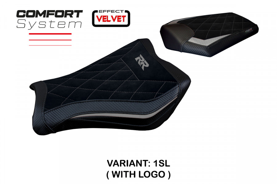 Funda de asiento compatible Honda CBR 1000 RR (08-16) modelo Janela velvet comfort system