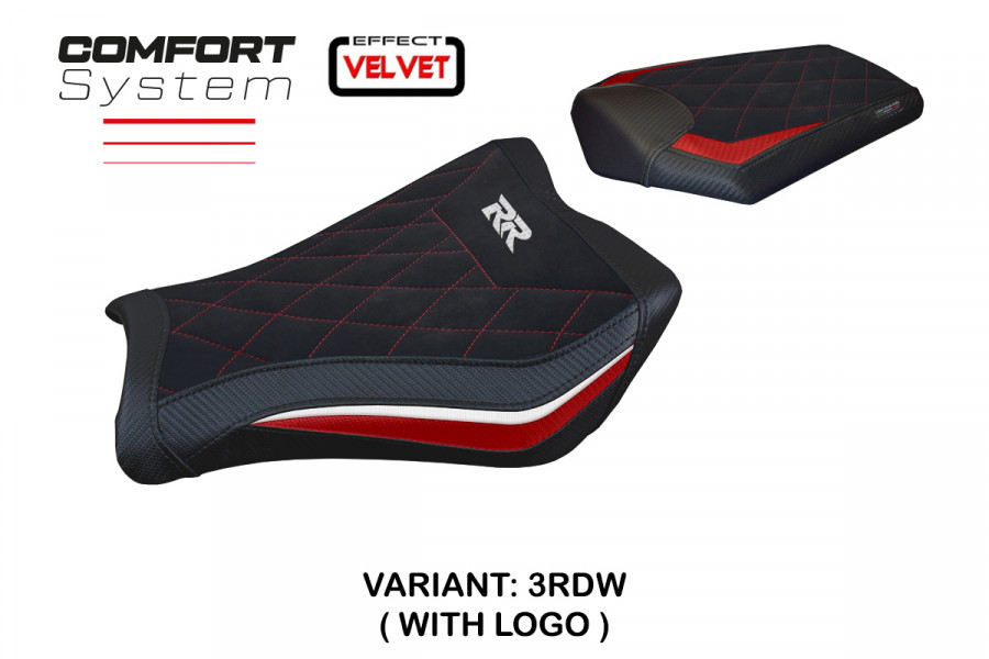 Funda de asiento compatible Honda CBR 1000 RR (08-16) modelo Janela velvet comfort system