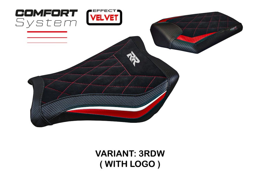 Seat cover compatible Honda CBR 1000 RR (08-16) Janela velvet comfort system model