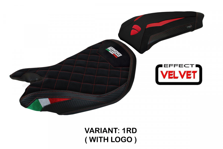 Funda de asiento compatible con Ducati Panigale 1299 (15-18) modelo Girona Velvet