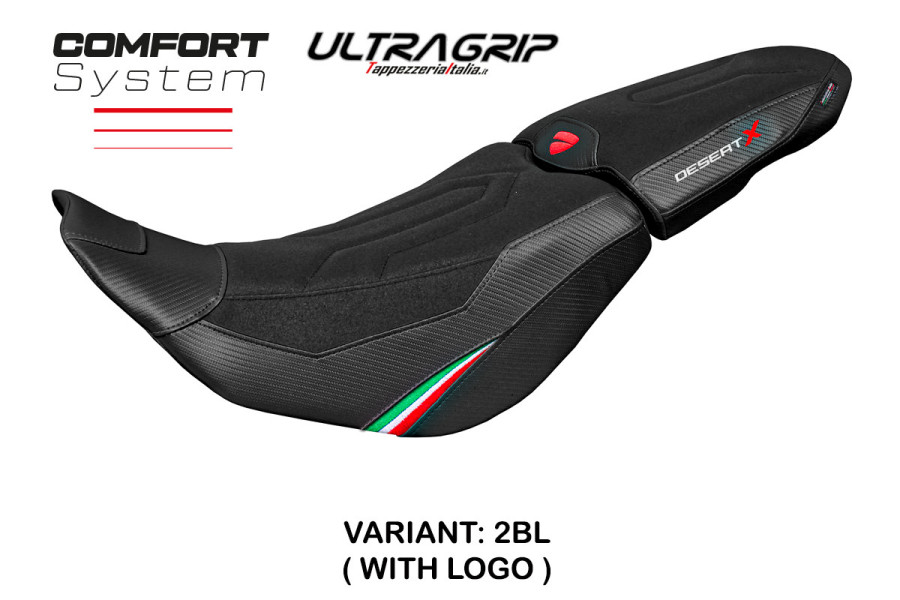 Housse de selle compatible Ducati Desert-X (2022) modèle Thar Trico ultragrip comfort system