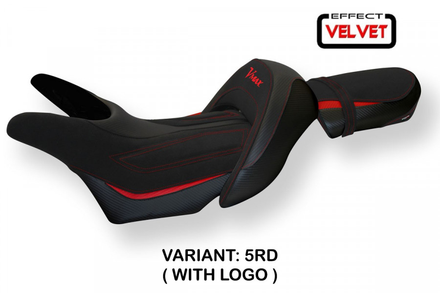 Housse de selle compatible Yamaha V-Max 1700 (08-17) modèle Odessa velvet