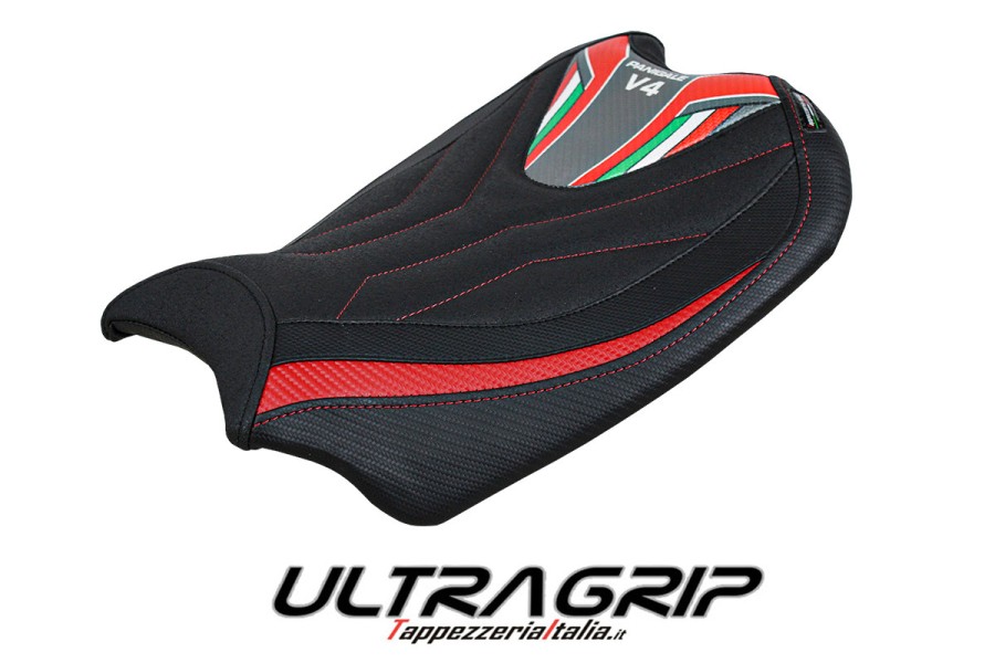 Funda de asiento compatible con Ducati Panigale V4 (18-22) modelo Coimbra ultragrip