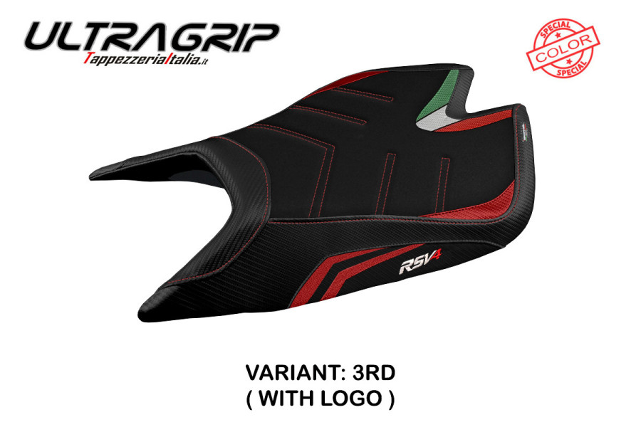 Funda de asiento compatible Aprilia RSV4 (21-22) modelo Leon special color ultragrip