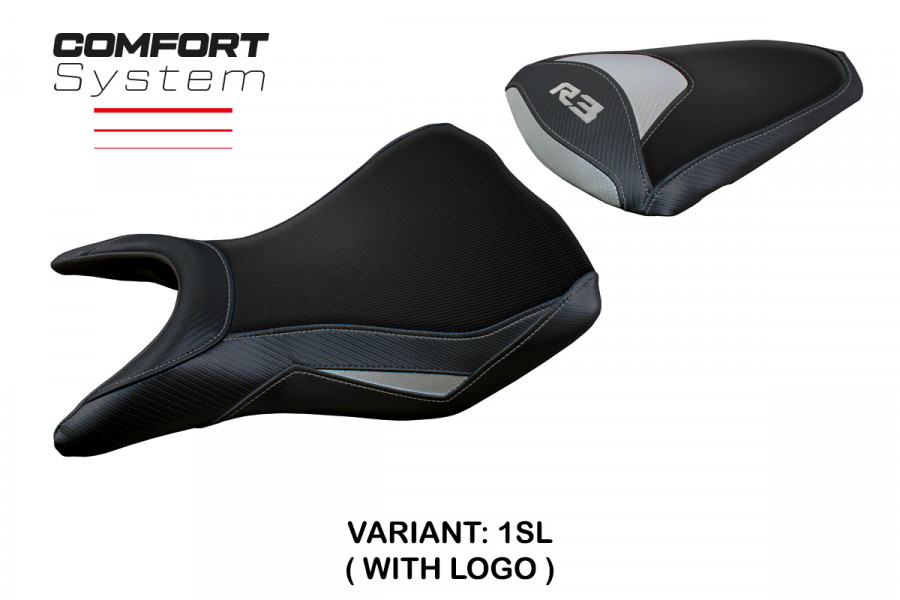 Seat cover compatible Yamaha R3 (15-23) Jesolo comfort system model