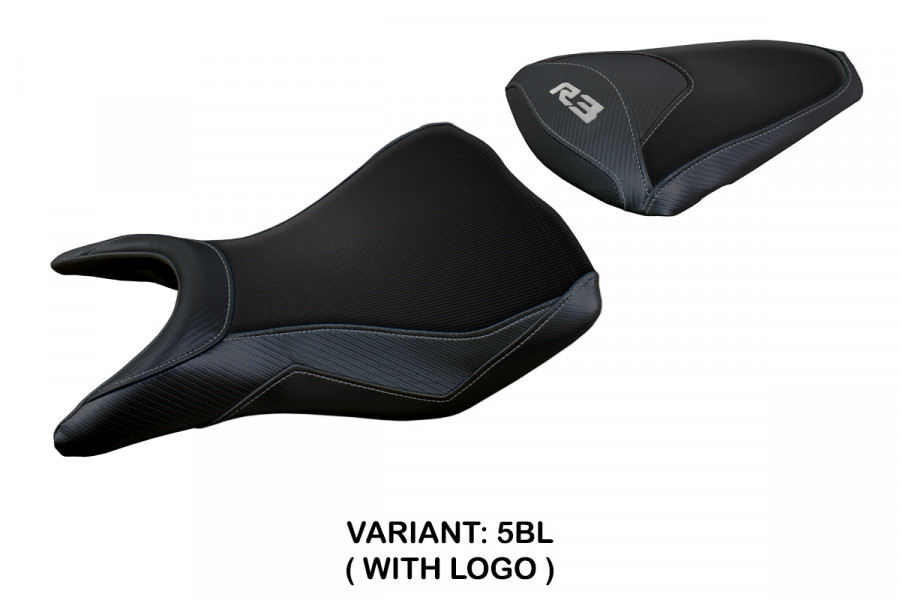 Funda de asiento compatible con Yamaha R3 (15-23) modelo Jesolo