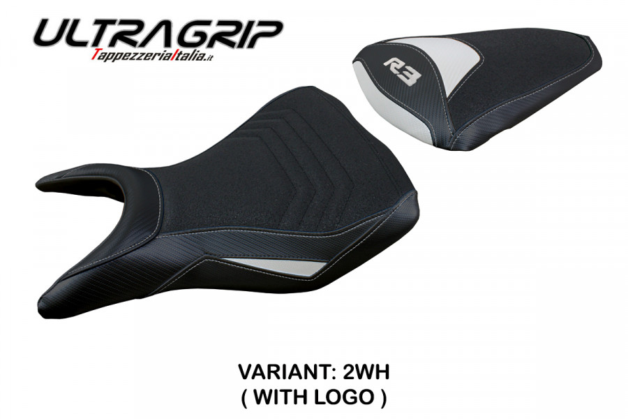 Housse de selle compatible Yamaha R3 (15-23) modèle Jesolo ultragrip