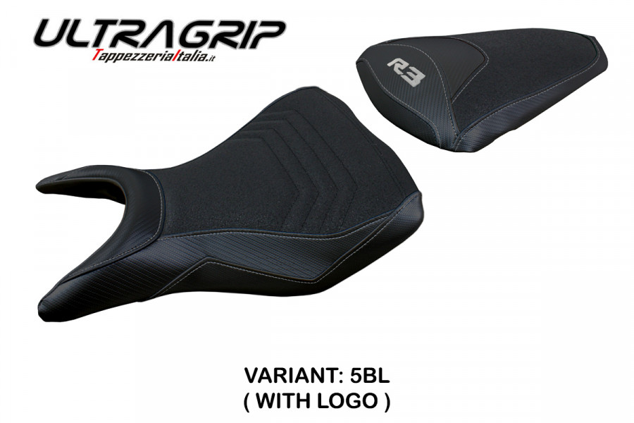 Housse de selle compatible Yamaha R3 (15-23) modèle Jesolo ultragrip