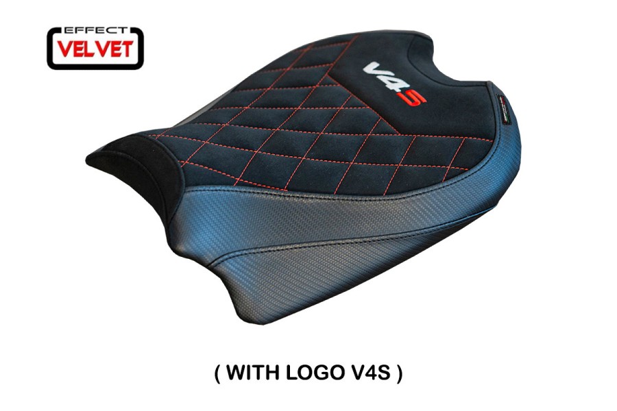 Funda de asiento compatible con Ducati Panigale V4 (18-22) modelo Harbin velvet