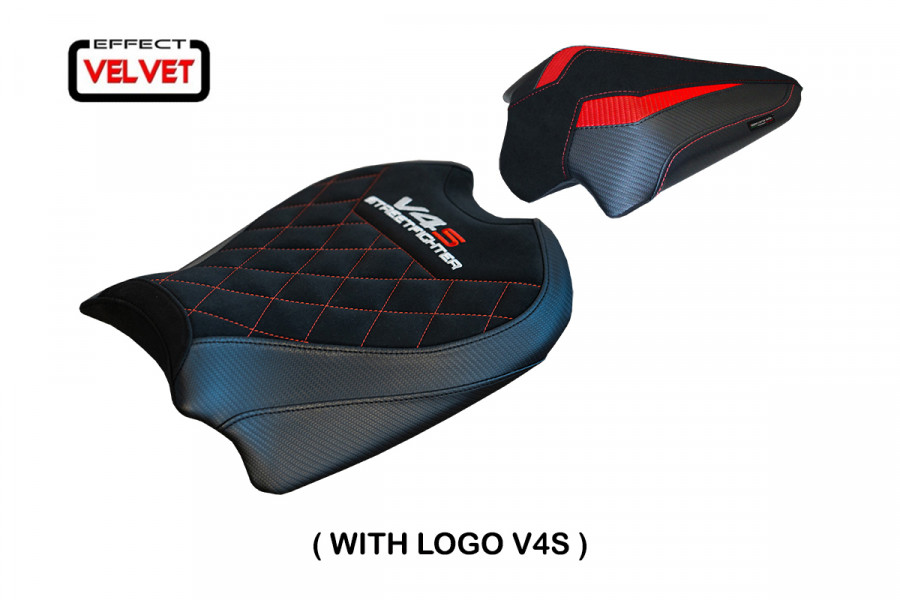 Rivestimento sella compatibile Ducati Streetfighter V4 (20-22) modello Osaka velvet