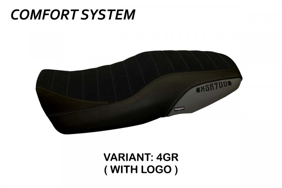 Funda de asiento compatible Yamaha XSR 900 (16-21) modelo portorico 5 comfort system