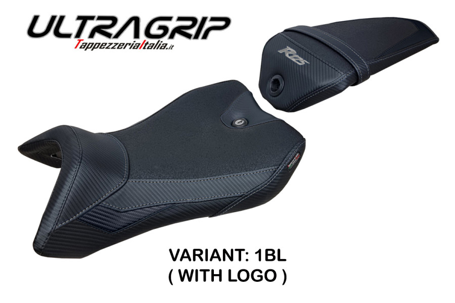 Funda de asiento compatible con Yamaha R125 (16-18) modelo Nashik Ultragrip