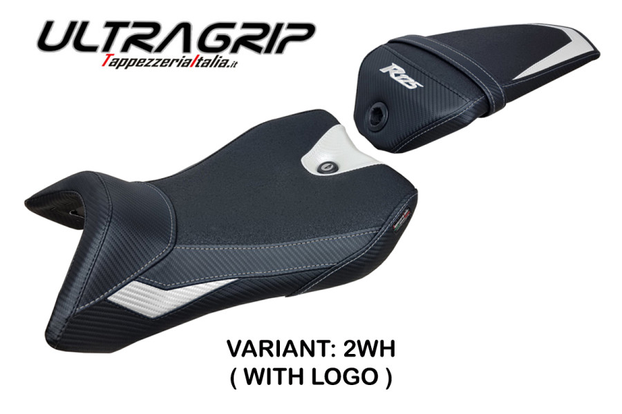 Funda de asiento compatible con Yamaha R125 (16-18) modelo Nashik Ultragrip