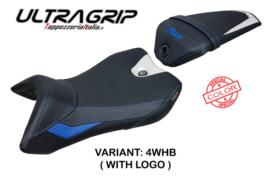 Funda de asiento compatible con Yamaha R125 (16-18) modelo Nashik Ultragrip