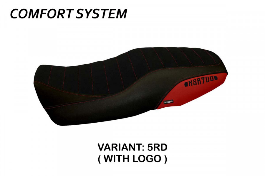 Seat cover compatible Yamaha XSR 900 (16-21) Portorico 5 comfort system model