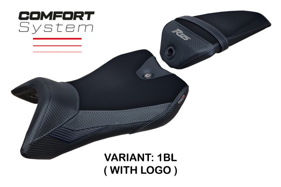 Funda de asiento compatible con Yamaha R125 (16-18) modelo Nashik Comfort System