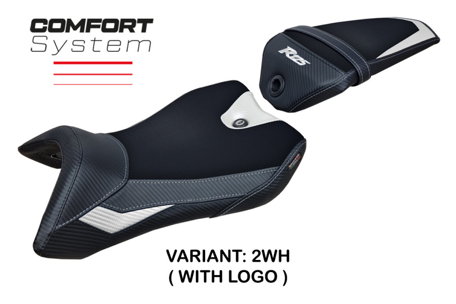 Funda de asiento compatible con Yamaha R125 (16-18) modelo Nashik Comfort System