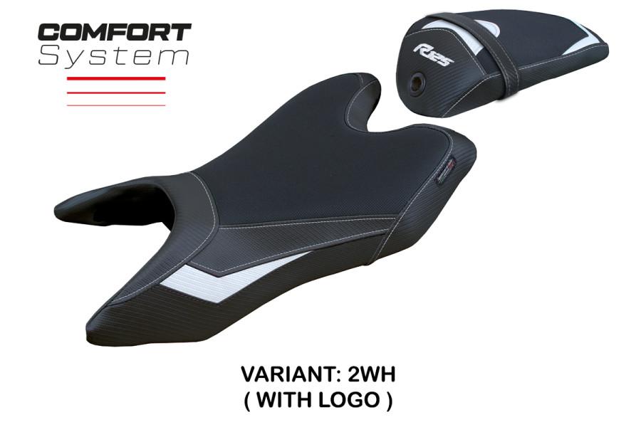 Funda de asiento compatible con Yamaha R125 (19-23) modelo Aswhy Comfort System