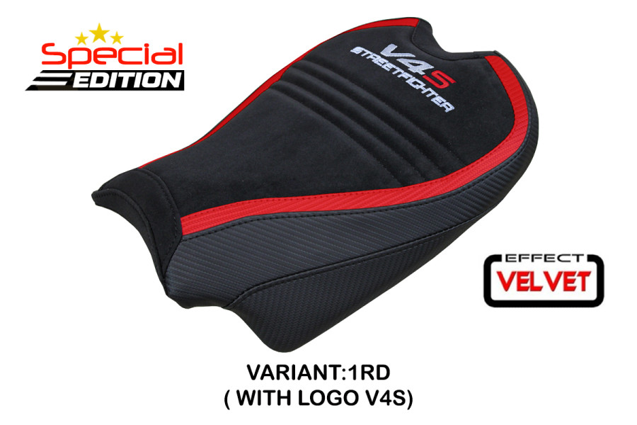 Funda de asiento compatible con Ducati Streetfighter V4 (20-24) modelo Areion Velvet