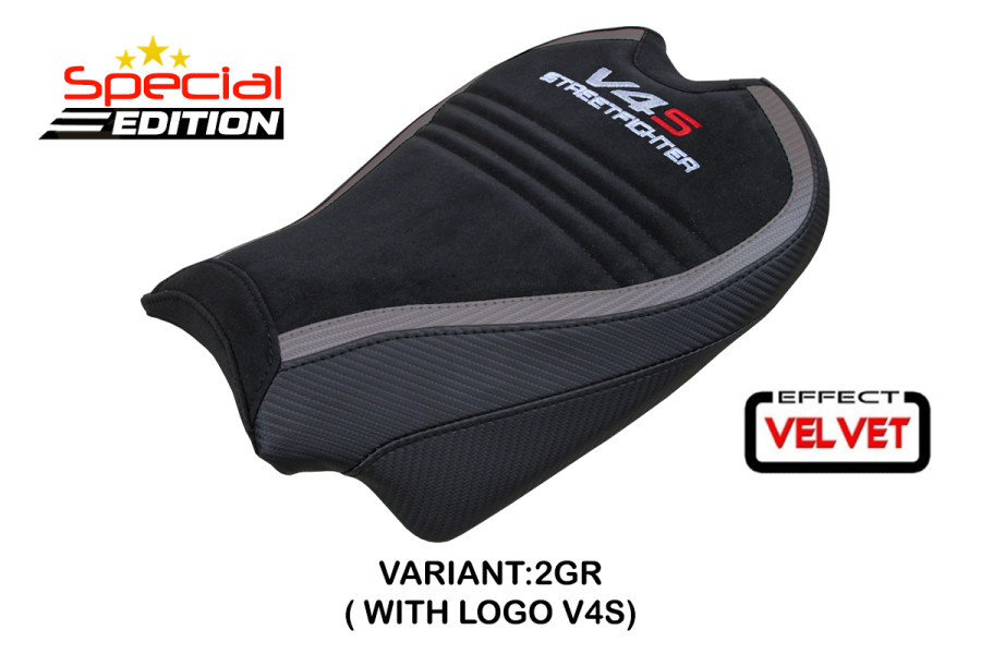 Funda de asiento compatible con Ducati Streetfighter V4 (20-24) modelo Areion Velvet