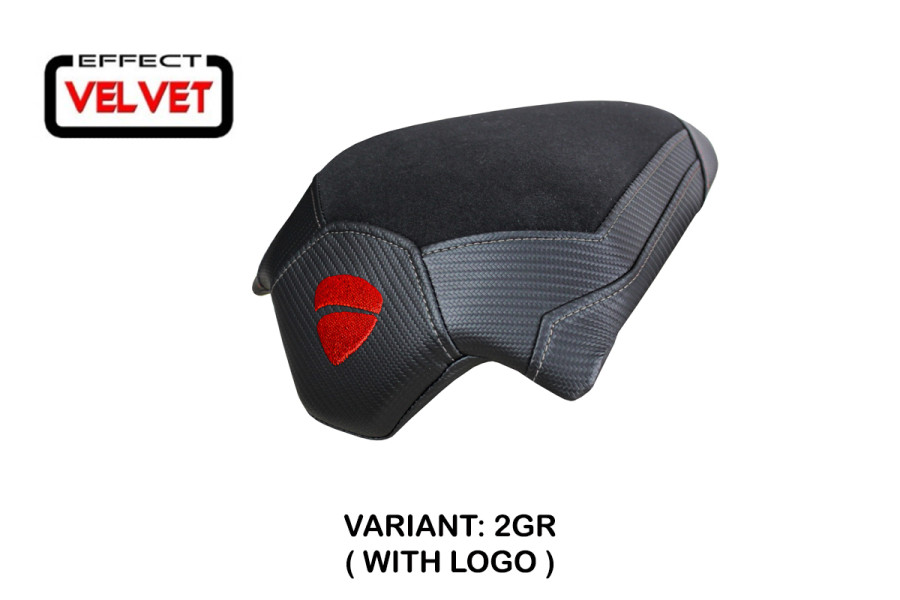 Passenger seat cover compatible Ducati Streetfighter V4 (20-24) Areion Velvet model