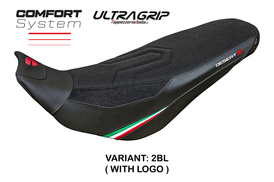 Funda de asiento compatible Ducati Desert-X Rally (22-24) modelo Keren ultragrip comfort system